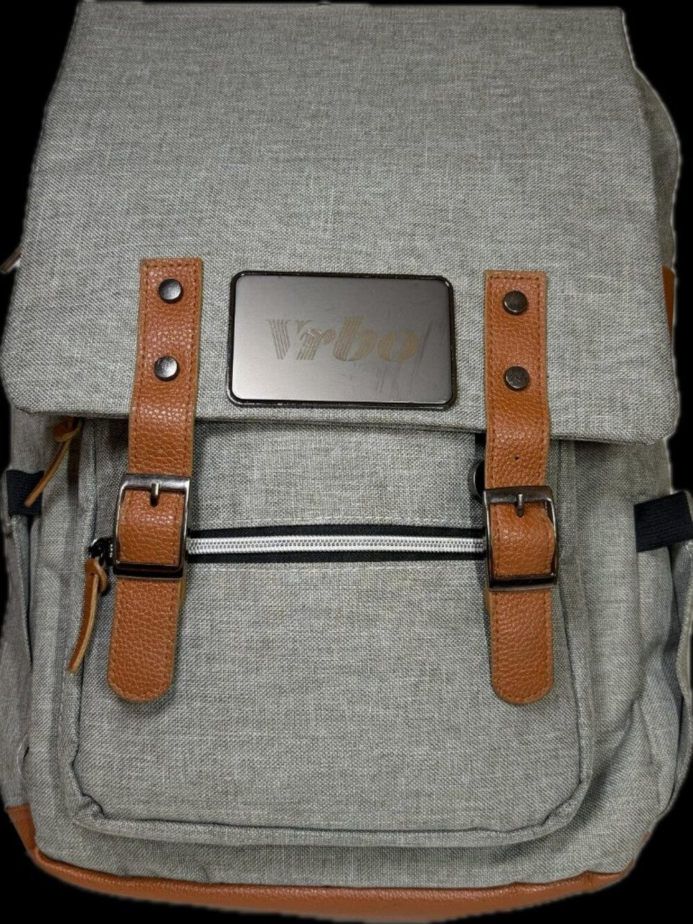 Gold Bond Grey Rambler Back Pack with VRBO Logo